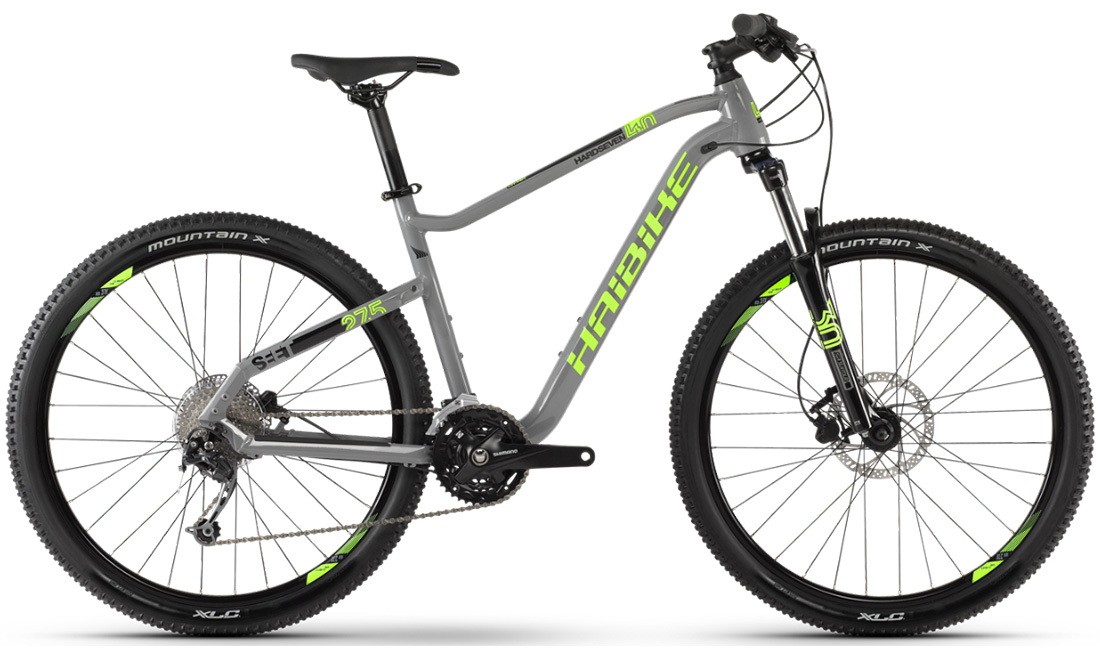 Фотография Велосипед Haibike SEET HardSeven 4.0 27.5" (2020) 2020 Серо-зеленый